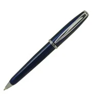 Penna a Sfera Aldo Domani Monteverde - Punta Media - Fusto Nero - J059625 (Blu)