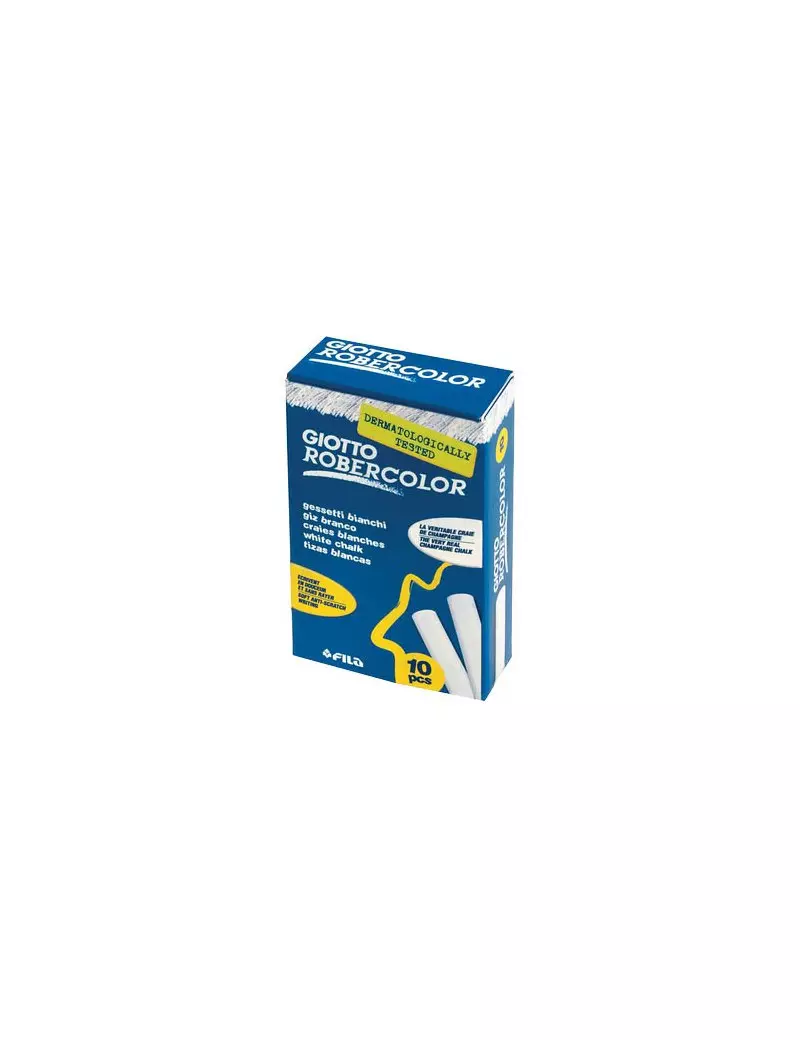 Gessetti Robercolor Giotto Fila - 80 mm - 538700 (Bianco Tondi Conf. 100) Gessetti Robercolor Giotto Fila - 80 mm - 538700 (Bianco Tondi Conf. 100)