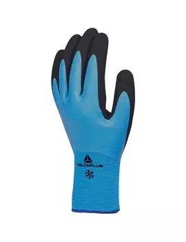 Guanti in Poliammide Spalmato in Lattice VV736 Delta Plus - Taglia 10 - VV736BL10 (Azzurro e Nero)