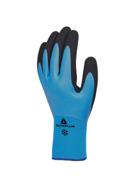 Guanti in Poliammide Spalmato in Lattice VV736 Delta Plus - Taglia 10 - VV736BL10 (Azzurro e Nero)