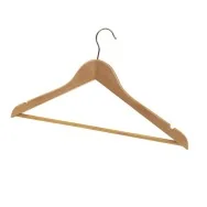 Gruccia Appendiabiti in Legno Alba - PMBASIC BO (Marrone Conf. 25)