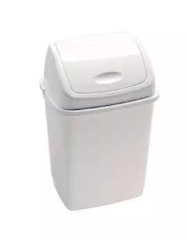 Pattumiera con Coperchio Basculante RIF Basic Medial International - 18 Litri - 909018 (Bianco)