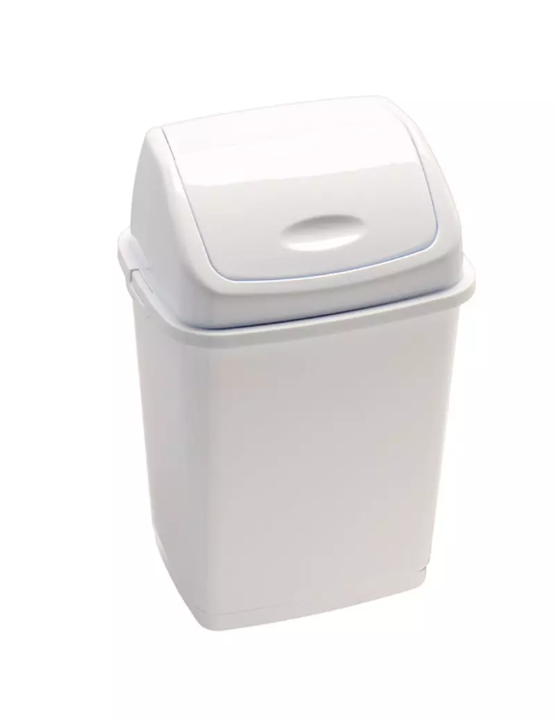 Pattumiera con Coperchio Basculante RIF Basic Medial International - 18 Litri - 909018 (Bianco) Pattumiera con Coperchio Basculante RIF Basic Medial International - 18 Litri - 909018 (Bianco)