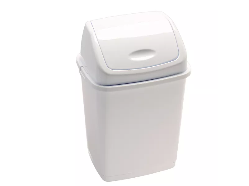 Pattumiera con Coperchio Basculante RIF Basic Medial International - 35 Litri - 909035 (Bianco)