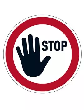 Segnaletica da Terra Durable - Stop - 1042-03 (Rosso)