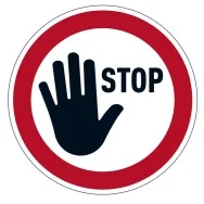 Segnaletica da Terra Durable - Stop - 1042-03 (Rosso)