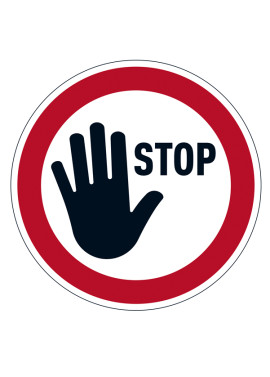 Segnaletica da Terra Durable - Stop - 1042-03 (Rosso)