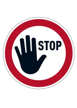Segnaletica da Terra Durable - Stop - 1042-03 (Rosso)
