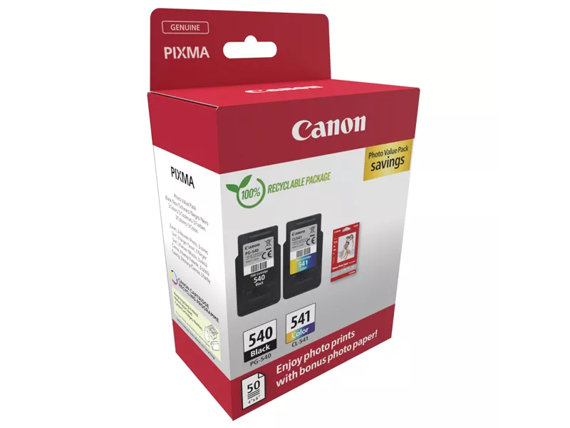 Multipack Cartucce Originali Canon PG-540 CL-541 5225B013 - con Carta Fotografica (Nero e Colori Conf. 2) Multipack Cartucce Originali Canon PG-540 CL-541 5225B013 - con Carta Fotografica (Nero e Colori Conf. 2)