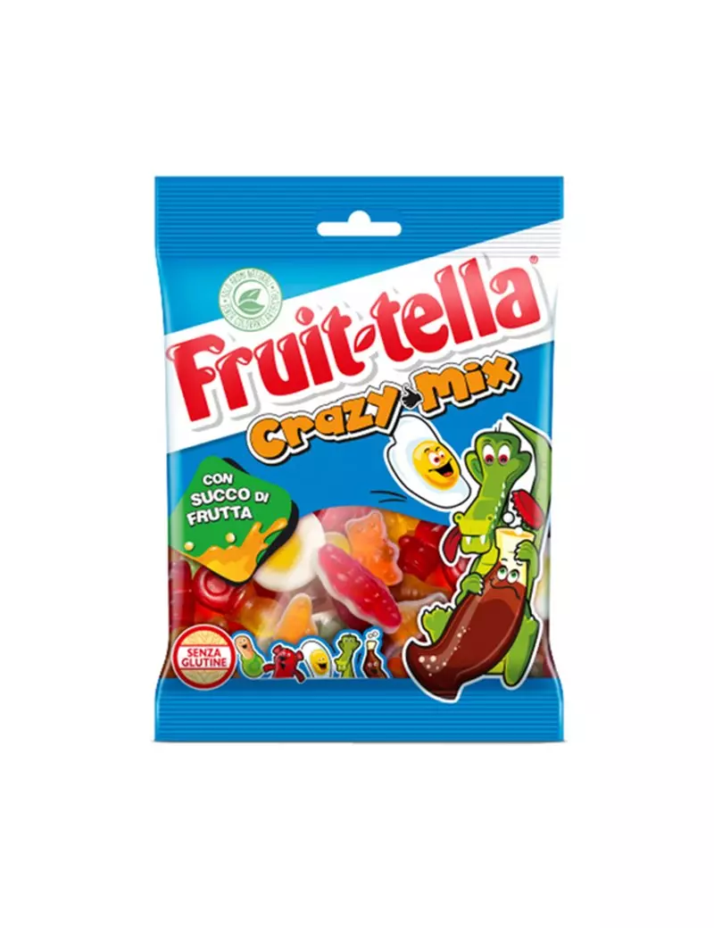 Caramelle Gommose Crazy Mix Fruit-Tella - 06386700 - 175 g Caramelle Gommose Crazy Mix Fruit-Tella - 06386700 - 175 g