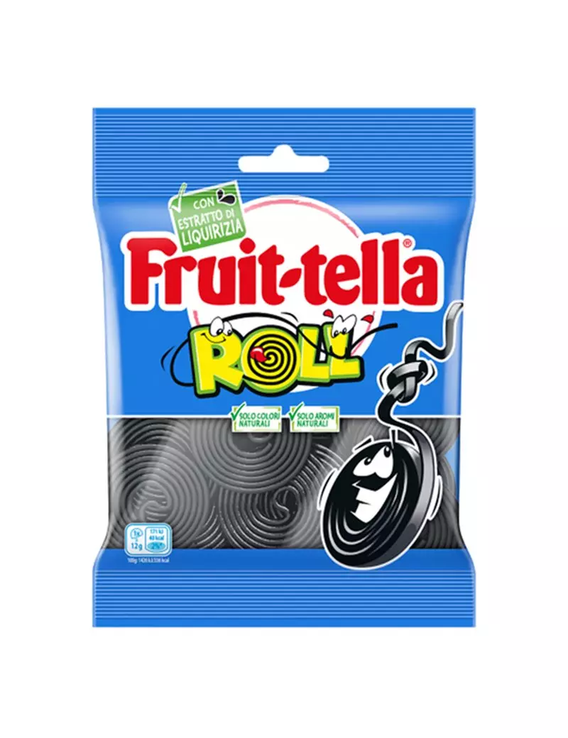 Caramelle Gommose Liquirizia Roll Fruit-Tella - 06398100 (Conf. 90 g) Caramelle Gommose Liquirizia Roll Fruit-Tella - 06398100 (Conf. 90 g)