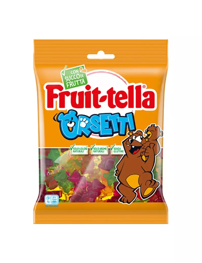 Caramelle Gommose Orsetti Fruit-Tella - 06385200 (Conf. 90 g) Caramelle Gommose Orsetti Fruit-Tella - 06385200 (Conf. 90 g)