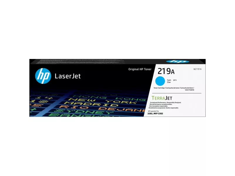 Toner Originale HP W2191A 219A (Ciano 1200 pagine)