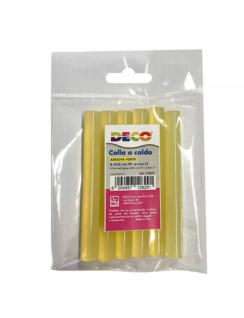 Colla Termofusibile in Stick Deco CWR - 10 cm - 12829 (Assortiti Conf. 12) Colla Termofusibile in Stick Deco CWR - 10 cm - 12829 (Assortiti Conf. 12)