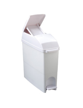 Contenitore Igienico a Pedale Medial International - 18 Litri - 17x43x48 cm - 104081 (Bianco)