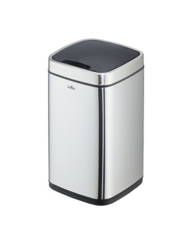 Cestino No Touch Durable - con Sensore di Movimento - 12 Litri - 3421-23 (Argento)