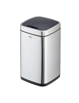 Cestino No Touch Durable - con Sensore di Movimento - 12 Litri - 3421-23 (Argento)