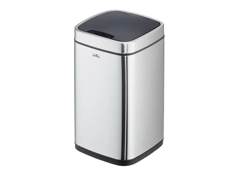 Cestino No Touch Durable - con Sensore di Movimento - 12 Litri - 3421-23 (Argento)