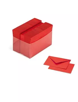 Cartoncini e Buste Favini - 7,2x11 cm - 200 g - A57C141 (Rosso Conf. 100)
