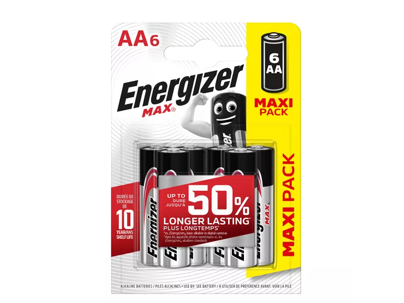 Pile Energizer Max - Stilo AA - E301533804 (Conf. 6)