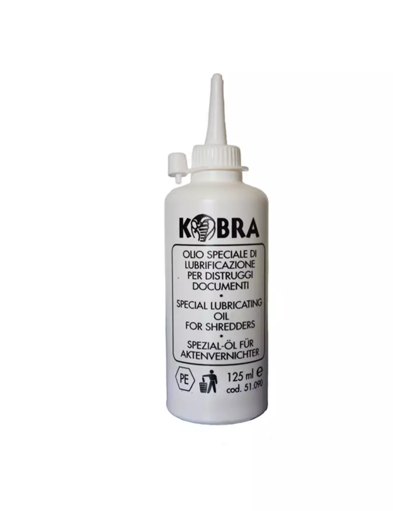 Olio Lubrificante per Distruggidocumenti Kobra - 51.091 (125 ml) Olio Lubrificante per Distruggidocumenti Kobra - 51.091 (125 ml)
