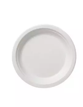 Piatto Piano Bio Leone - 26 cm - Q2011 (Bianco Conf. 50)