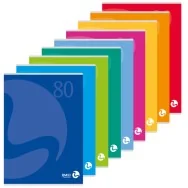 Quaderno Color 80 BM - A4 - Quadretti 5 mm con Margini - 0110591 (Assortiti Conf. 12)