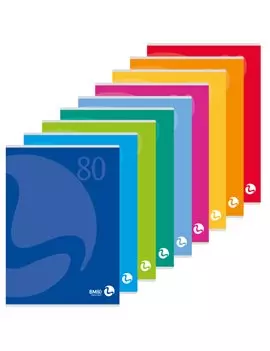 Quaderno Color 80 BM - A4 - Righe Prima Elementare con Margini - 0110585 (Assortiti Conf. 12)