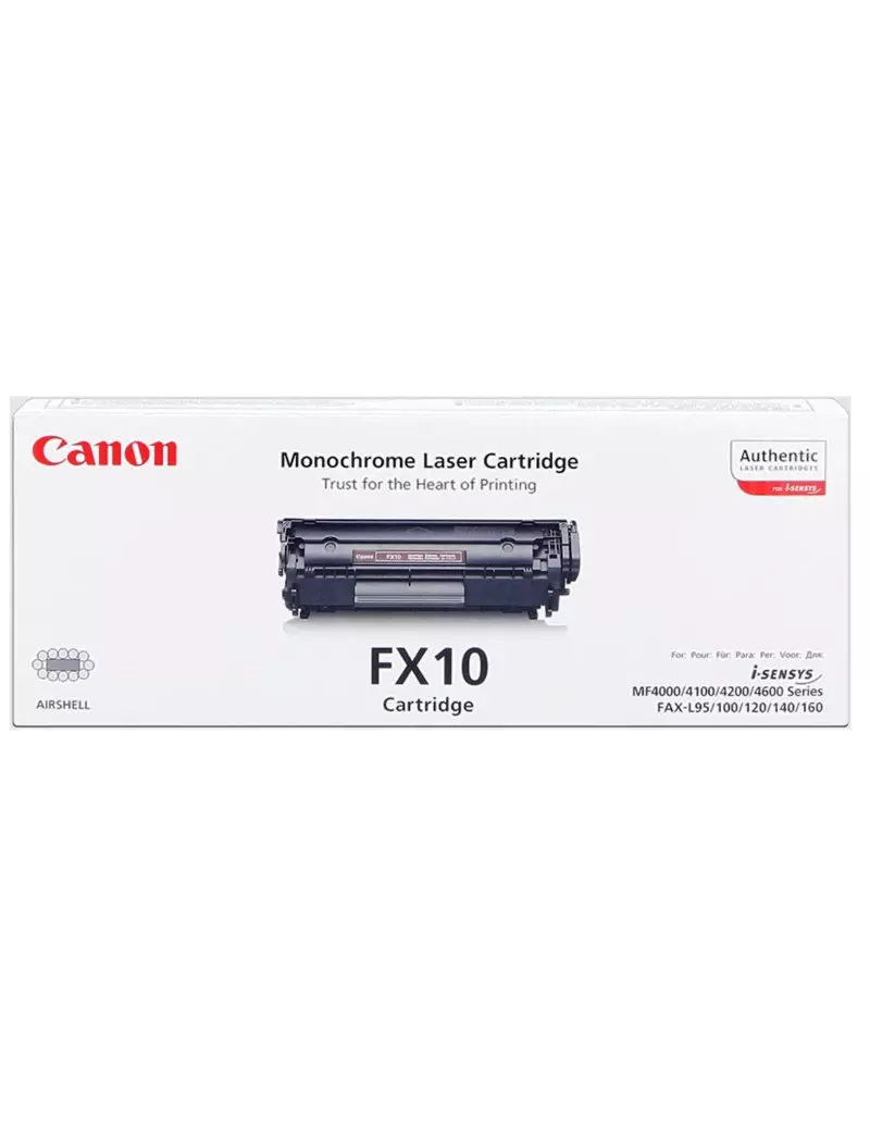 Toner Originale Canon FX-10 0263B002 (Nero 2000 pagine) Toner Originale Canon FX-10 0263B002 (Nero 2000 pagine)