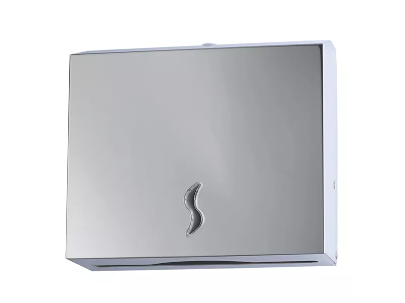 Dispenser per Asciugamani Piegati Brinox Medial International - 28x10,2x26,5 cm - 105011 (Argento)