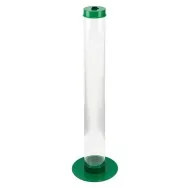 Contenitore per Batterie Esauste Medial International - 27x100 cm - 10 Litri - 774500 (Trasparente e Verde)