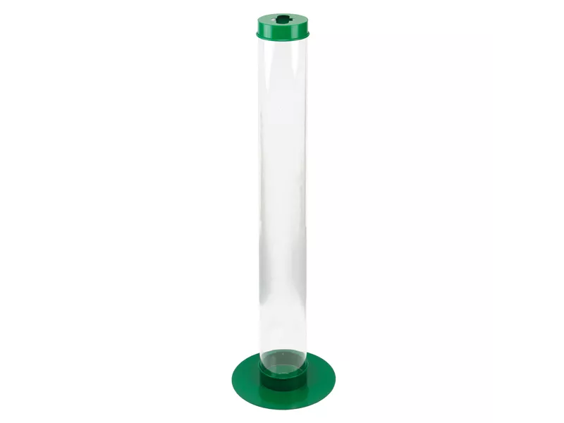 Contenitore per Batterie Esauste Medial International - 27x100 cm - 10 Litri - 774500 (Trasparente e Verde)