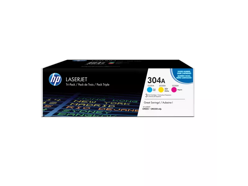 Multipack Toner Originali HP CF372AM 304A (Colori Conf. 3)