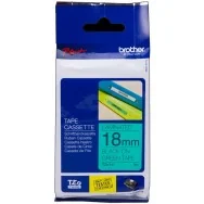 Nastro Originale Brother TZe-741 - 18 mm x 8 m - Laminato (Nero su Verde)