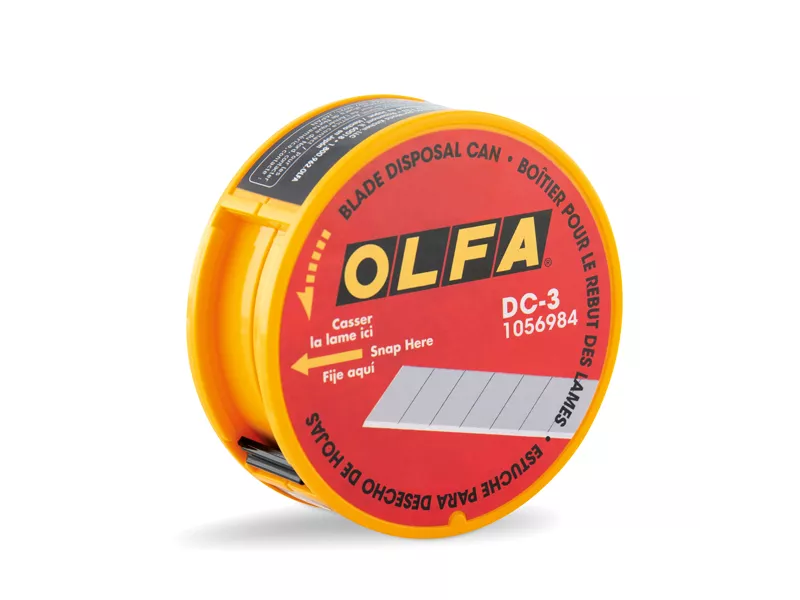 Contenitore per Smaltimento Lame Cutter Lebez - DC3 (Giallo)