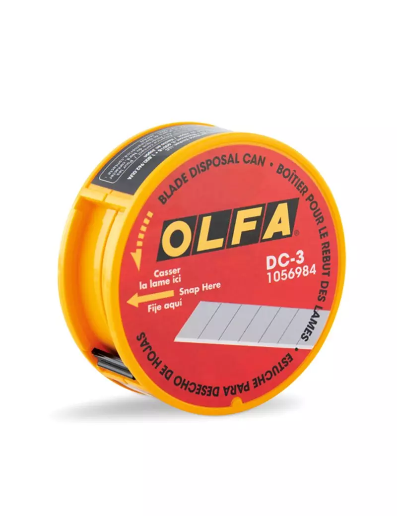 Contenitore per Smaltimento Lame Cutter Lebez - DC3 (Giallo) Contenitore per Smaltimento Lame Cutter Lebez - DC3 (Giallo)
