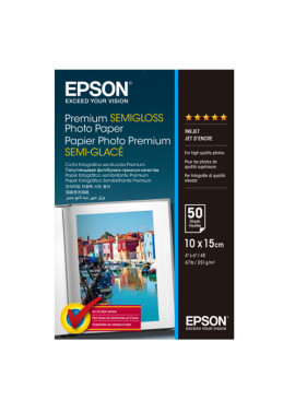 Carta Fotografica Epson S041765 - 10x15 cm - 250 g - Semi Lucida - C13S041765 (Conf. 50)