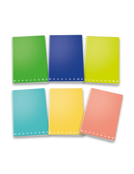Quaderno Monocromo Green Pigna - A4 - 1 Rigo senza Margini - 02309781R (Assortiti Conf. 10)