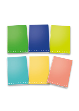 Quaderno Monocromo Green Pigna - A4 - 1 Rigo senza Margini - 02309781R (Assortiti Conf. 10)