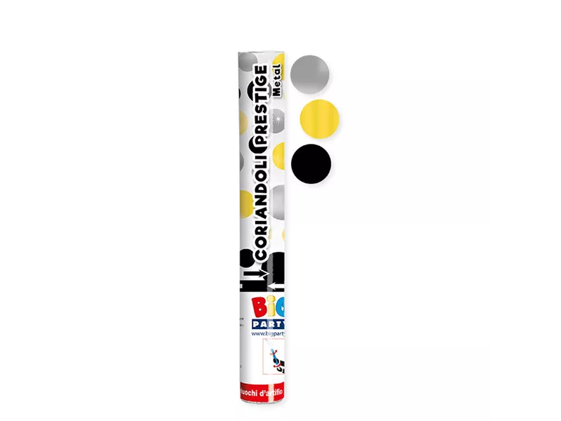 Sparacoriandoli Cannon Big Party - 30 cm - 50200 (Multicolore Metal Conf. 12)