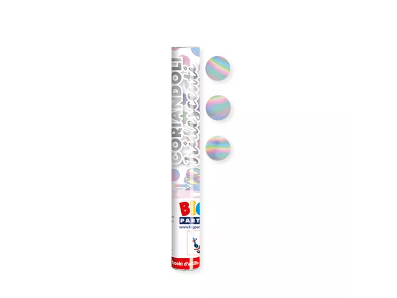 Sparacoriandoli Cannon Big Party - 30 cm - 50200 (Multicolore Metal Iridescente Conf. 12)