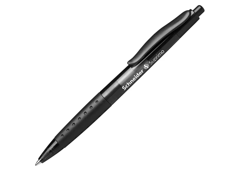 Penna a Sfera a Scatto Suprimo Schneider - Media - P135601 (Nero Conf. 20)