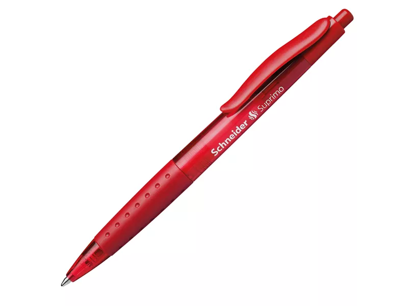 Penna a Sfera a Scatto Suprimo Schneider - Media - P135602 (Rosso Conf. 20)