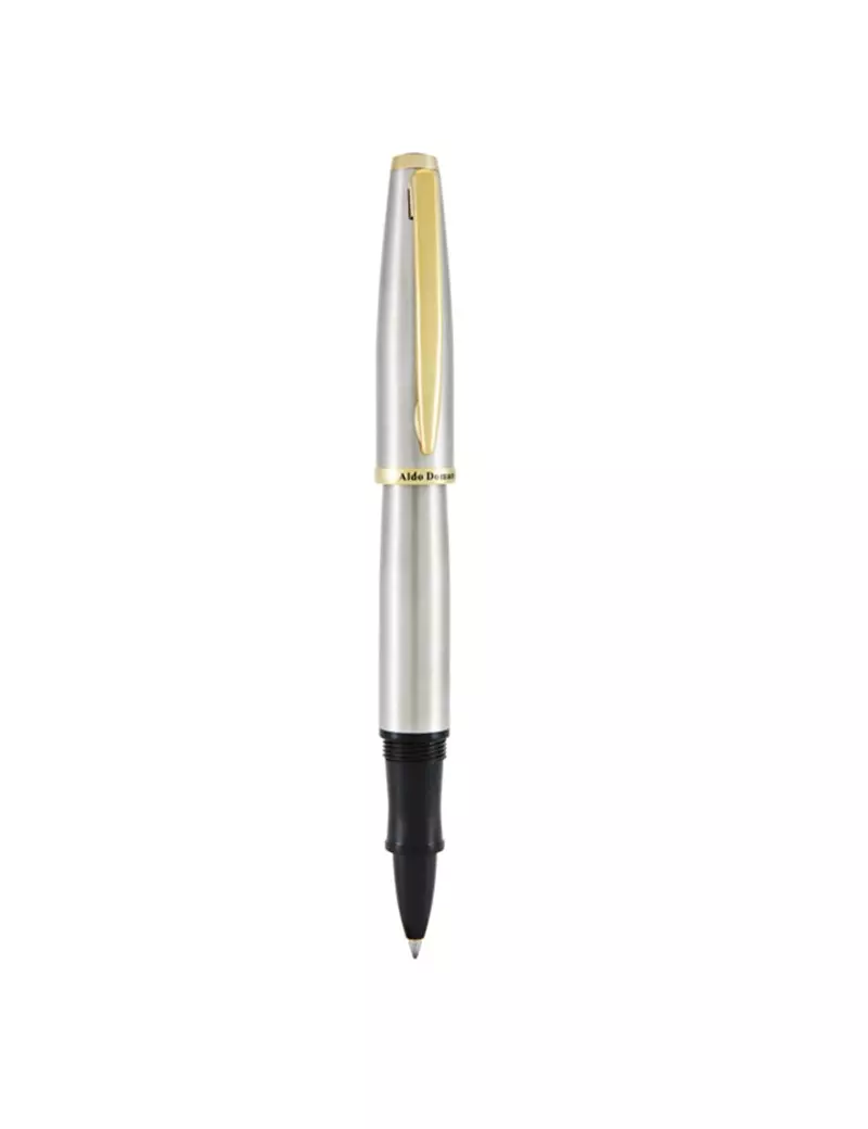 Penna Roller Aldo Domani Monteverde - Punta Media - Fusto Argento - J059676 (Blu) Penna Roller Aldo Domani Monteverde - Punta Media - Fusto Argento - J059676 (Blu)