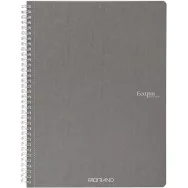 Quaderno Spiralato EcoQua Original Fabriano - A4 - 1 Rigo senza Margini - 19290201 (Antracite Conf. 5)