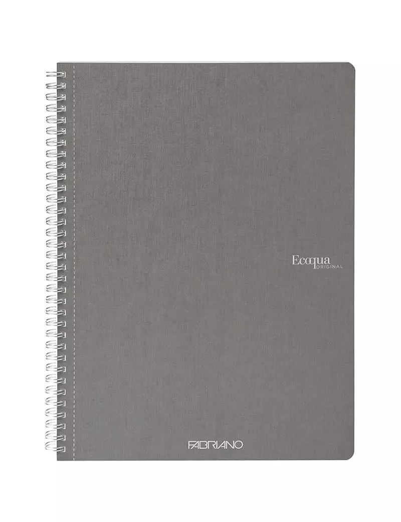 Quaderno Spiralato EcoQua Original Fabriano - A4 - 1 Rigo senza Margini - 19290201 (Antracite Conf. 5) Quaderno Spiralato EcoQua Original Fabriano - A4 - 1 Rigo senza Margini - 19290201 (Antracite Conf. 5)