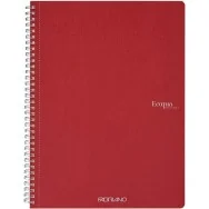 Quaderno Spiralato EcoQua Original Fabriano - A4 - 1 Rigo senza Margini - 19290203 (Rosso Scuro Conf. 5)