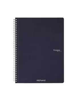 Quaderno Spiralato EcoQua Original Fabriano - A4 - Quadretti 5 mm senza Margini - 19290104 (Blu Scuro Conf. 5)