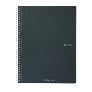 Quaderno Spiralato EcoQua Original Fabriano - A4 - Quadretti 5 mm senza Margini - 19290110 (Verde Scuro Conf. 5)