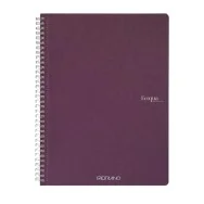 Quaderno Spiralato EcoQua Original Fabriano - A4 - Quadretti 5 mm senza Margini - 19290112 (Vino Conf. 5)